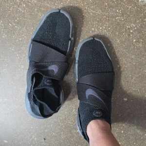 Nike Black and Gray Slip-On Sneakers